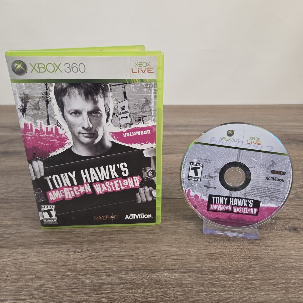 Tony Hawk's American Wasteland (Microsoft Xbox 360, 2005) No Manual Tested